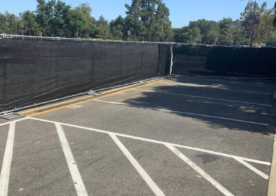 Temporary Fence For Parking Lot