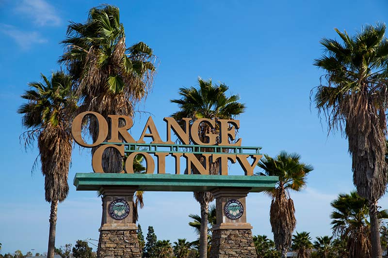 Orange County Freeway Sign