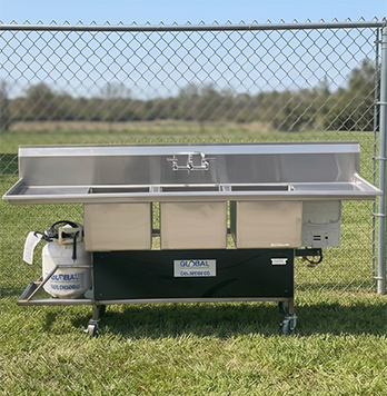 3 Compartment Hot & Cold Sink Rentals
